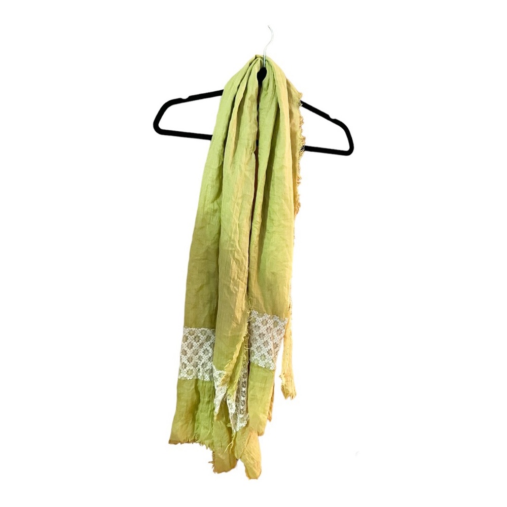 Mad about Style lace trim 100% cotton scarf